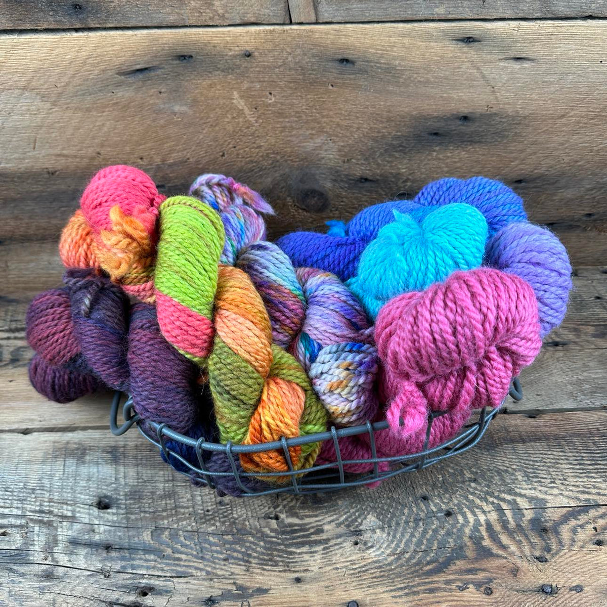 Bulky-Weight Farming Co-op Yarn - Hand-Dyed