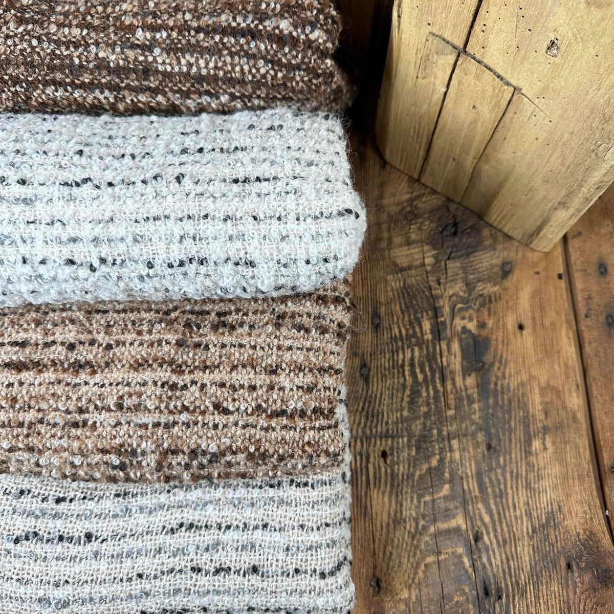 Boucle Infinity Scarves - Natural