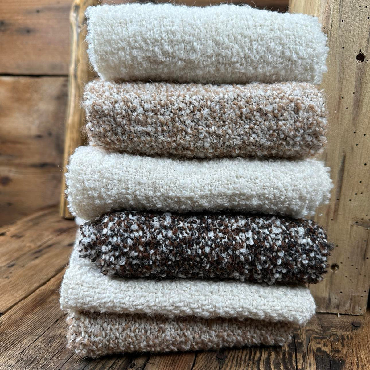 Hand-Woven Scarves - Boucle