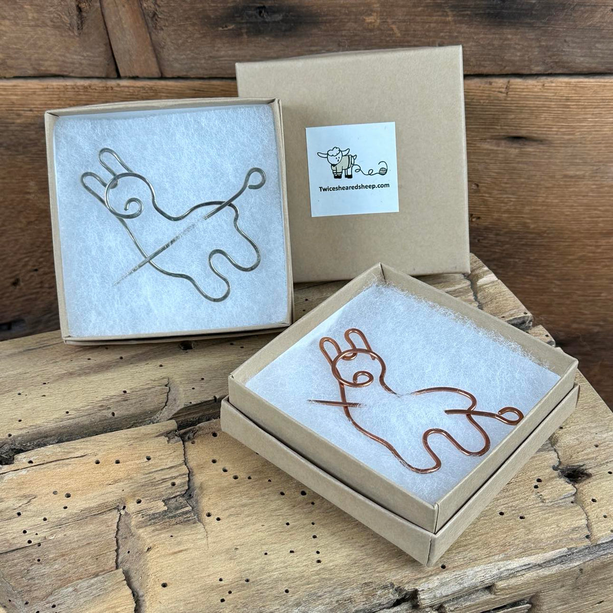 Metal Alpaca Sweater/Shawl Pin