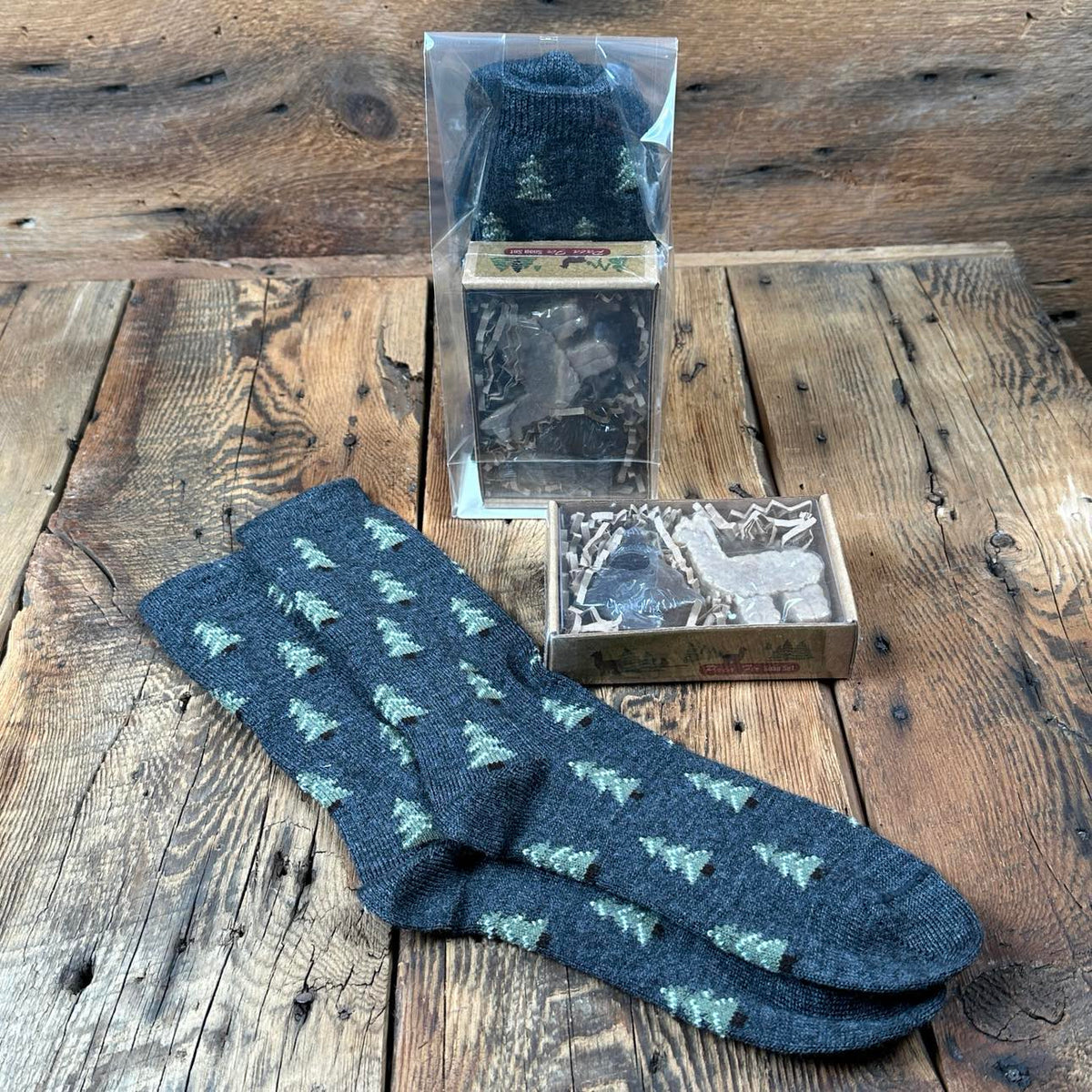 Christmas Tree Socks and Soap