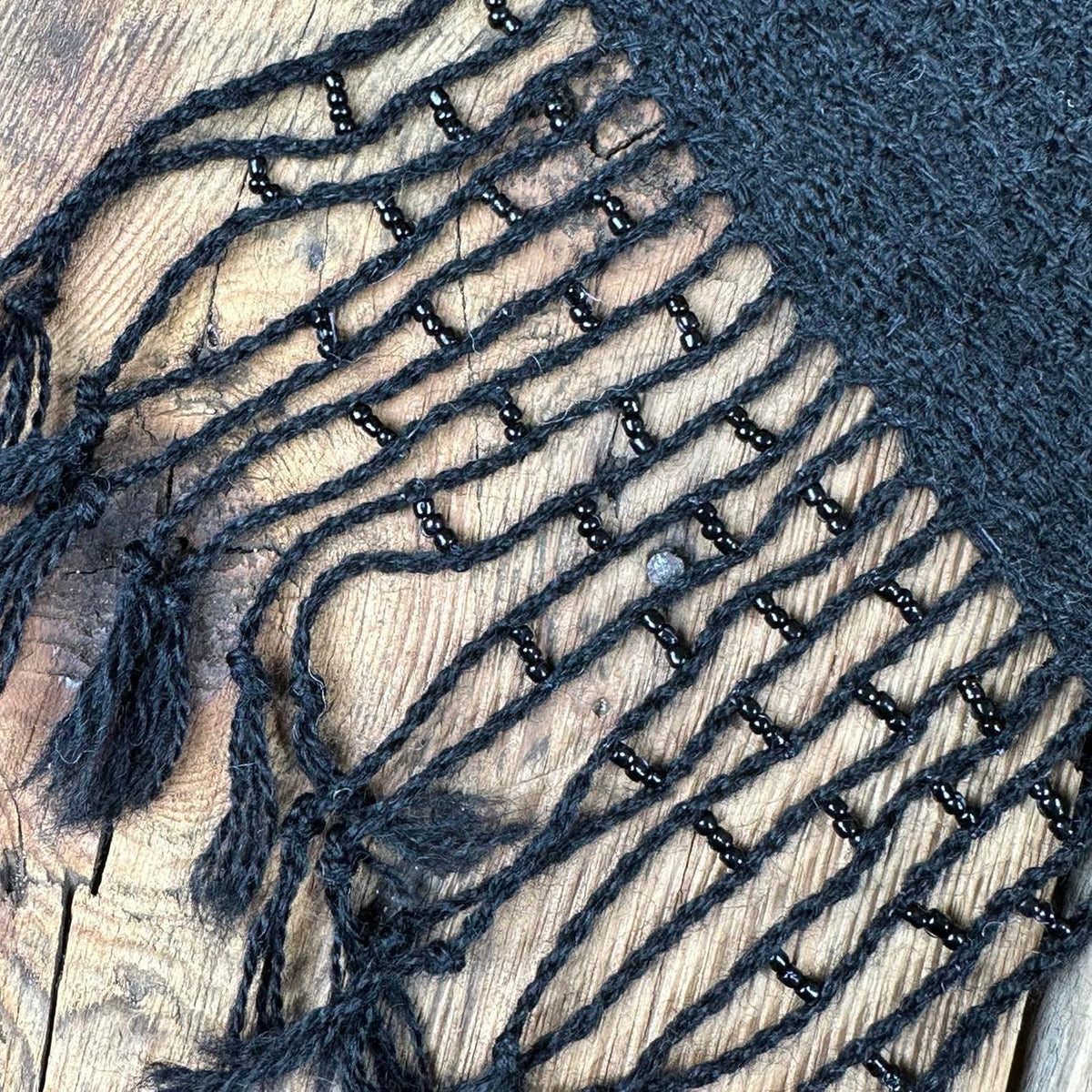 Woven Scarves with Beading