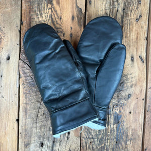 Alpaca Fur-Lined Leather Mittens