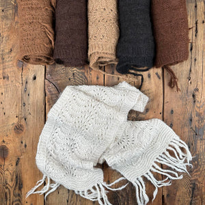Rustic Hand-knit Scarf