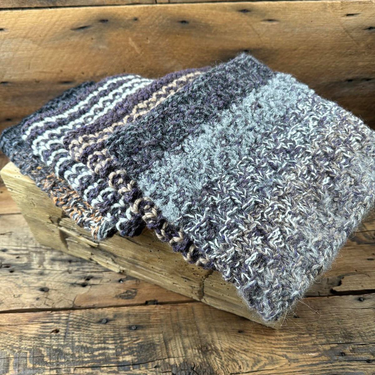 Textured Colourwork Cowls