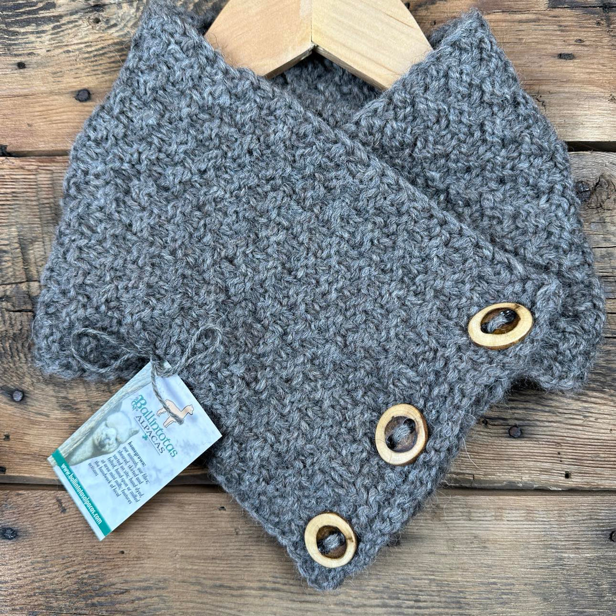 Textured Buttoned Cowls by Kathleen