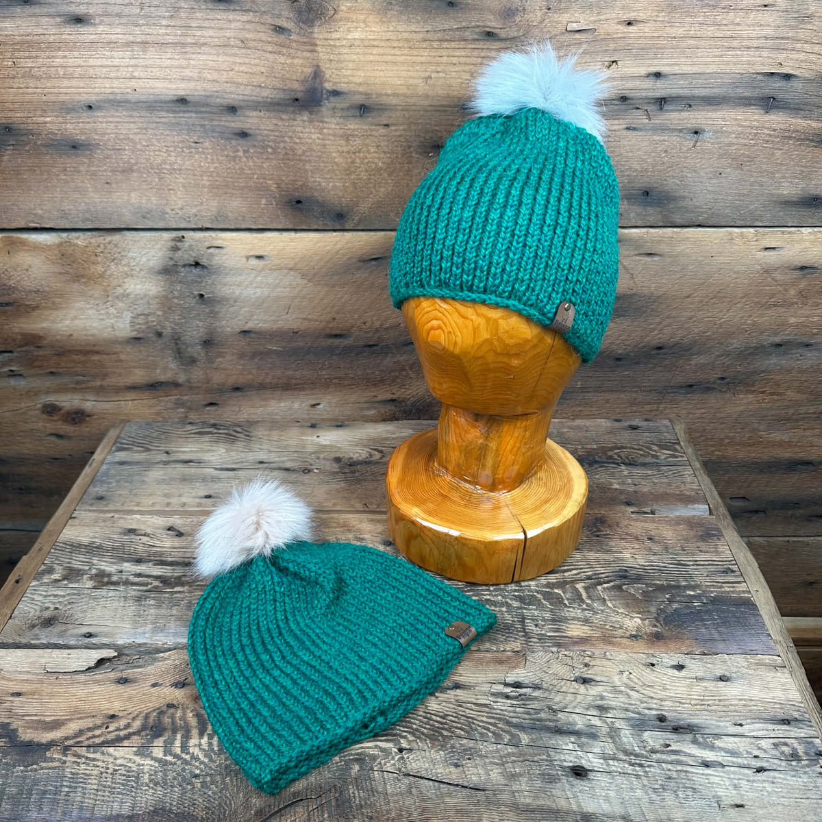 Bluff Beanie with Removable Pompom - Dyed