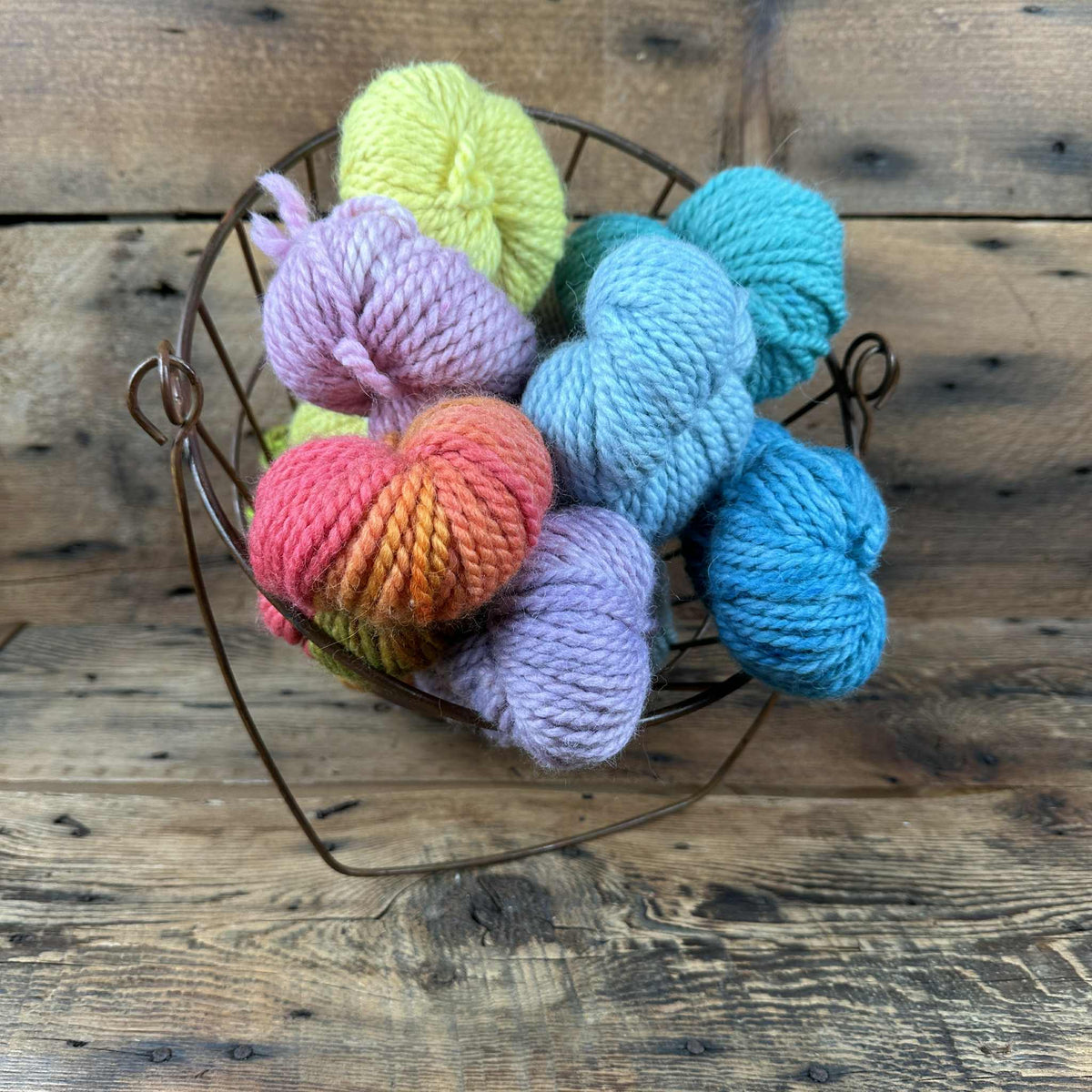 100% Alpaca Co-oped Bulky-Weight Yarn - Hand-Dyed