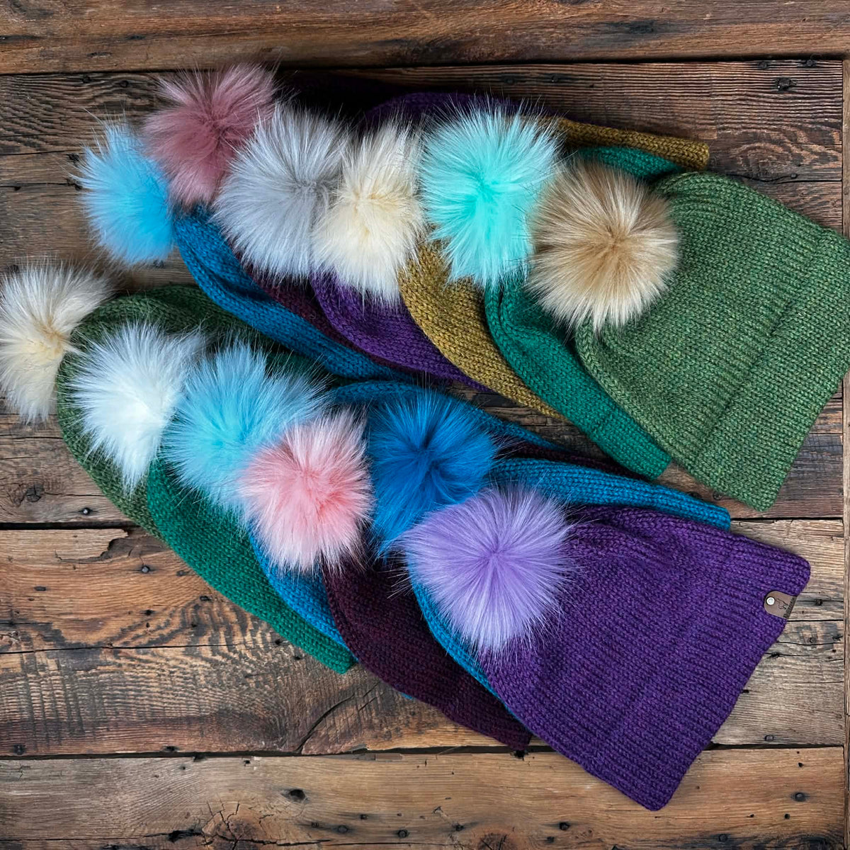Bay of Fundy Hat with Removable Pom Pom - Dyed