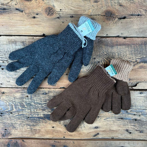 Double-Knit Reversible Men's Gloves