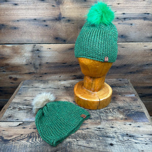 Bluff Beanie with Removable Pompom - Dyed