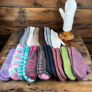 Double-Knit Felted Mittens by Marcella