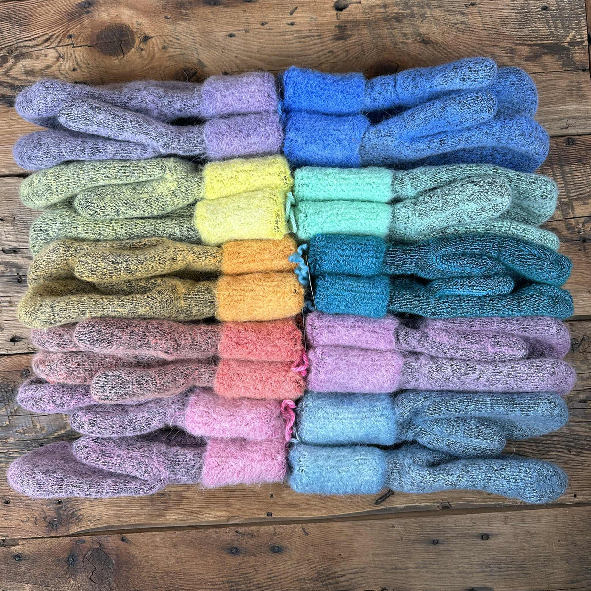 Terry Mittens - Hand-Dyed