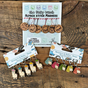 Alpaca Themed Stitch Markers