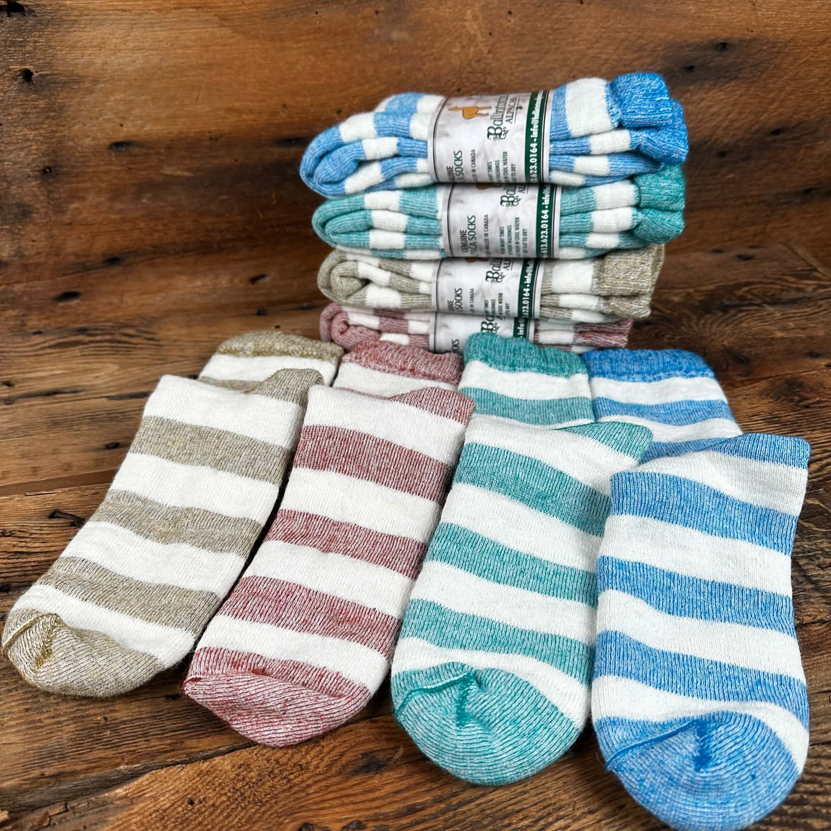 Mid-Weight Striped Terry Socks
