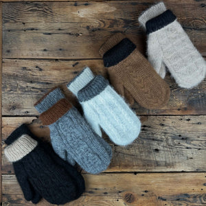 Fulled Double-Knit Alpaca Mittens