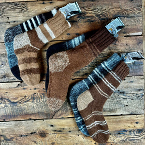 Peruvian Double-Knit Reversible Regular Length Socks