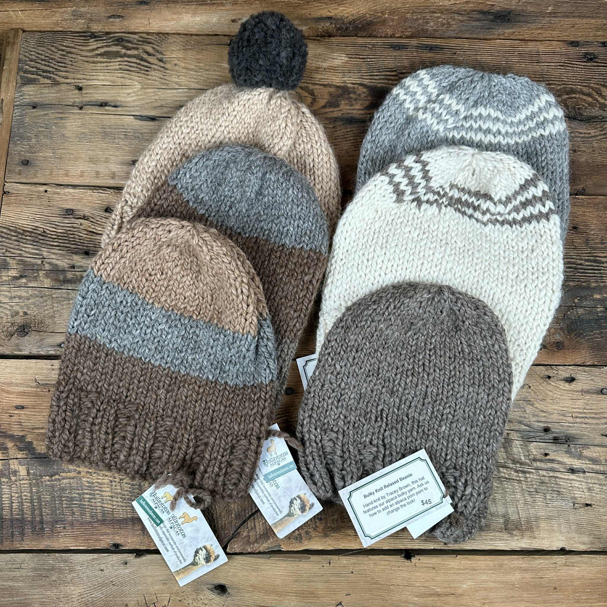 Bulky-Knit Slouch Hats