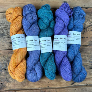 Sock Yarn - Hand-Dyed - Light-Weight