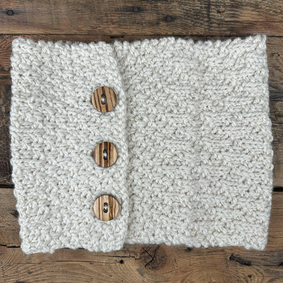 Button Knit Cowls by Marcella