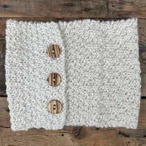 Button Knit Cowls by Marcella