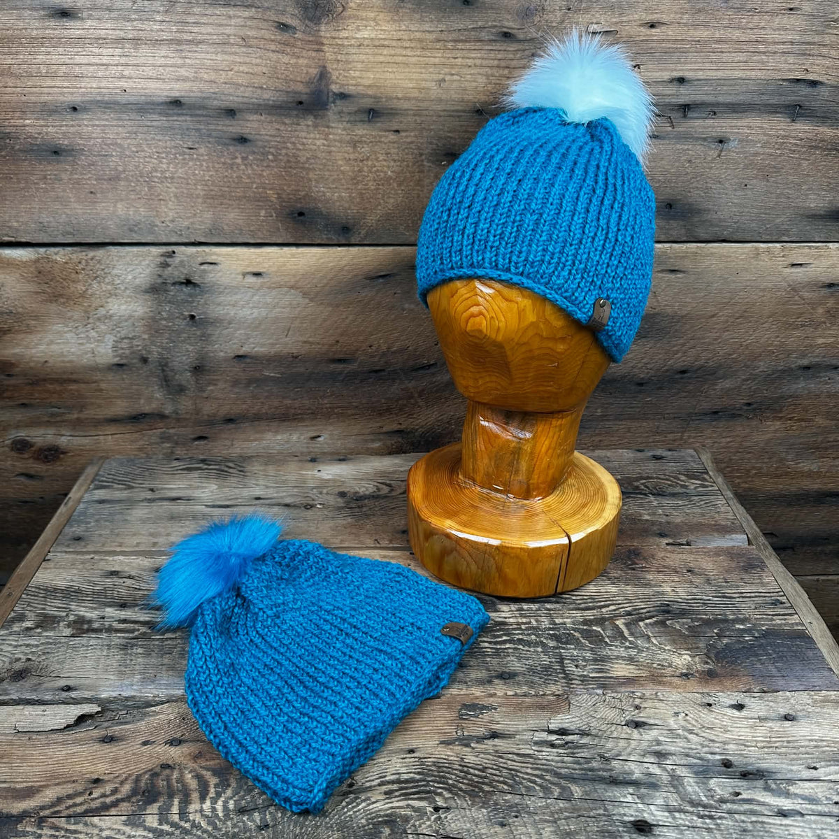 Bluff Beanie with Removable Pompom - Dyed