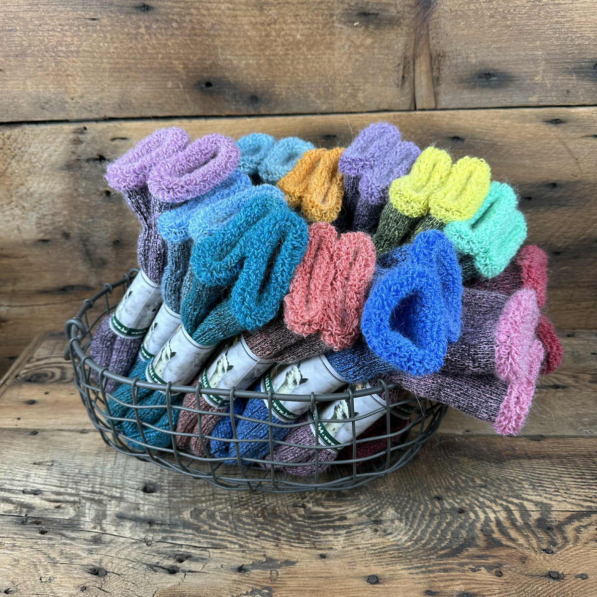 Shorty Terry Socks - Hand-Dyed