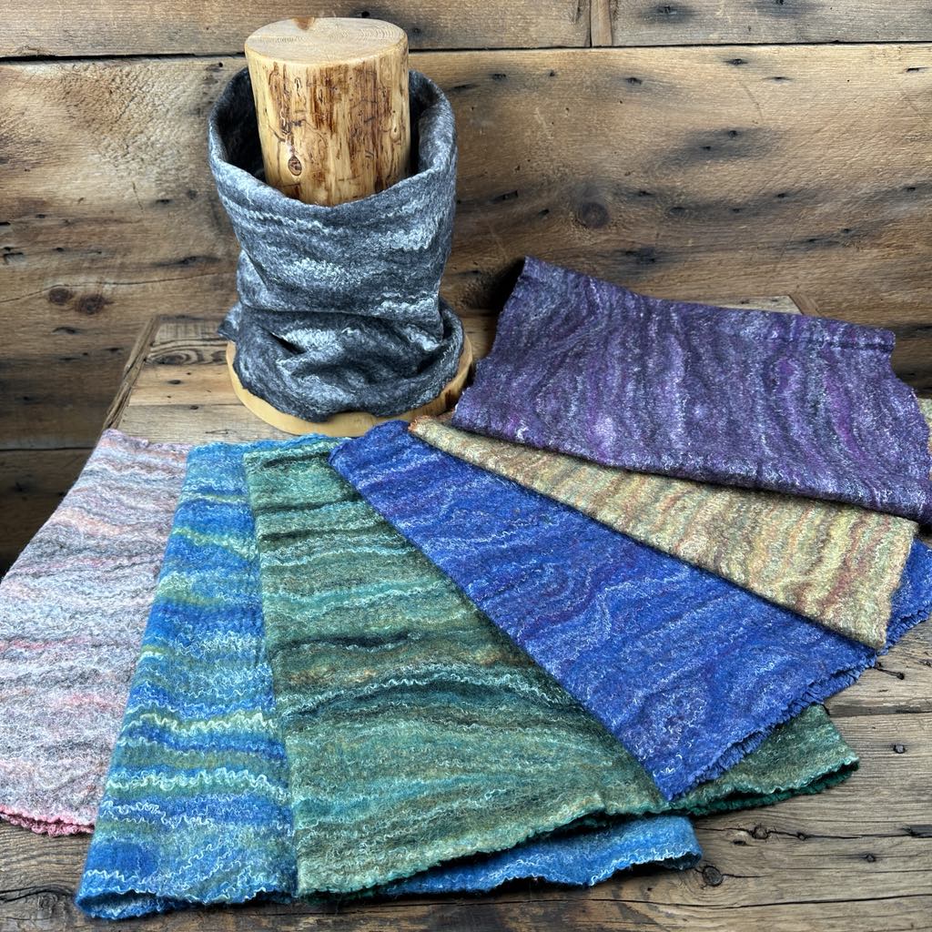 Nuno Felted Cowl by Shannon