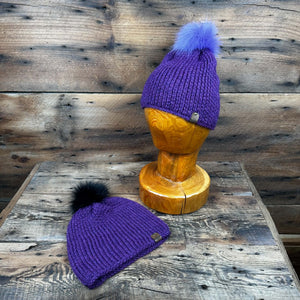 Bluff Beanie with Removable Pompom - Dyed
