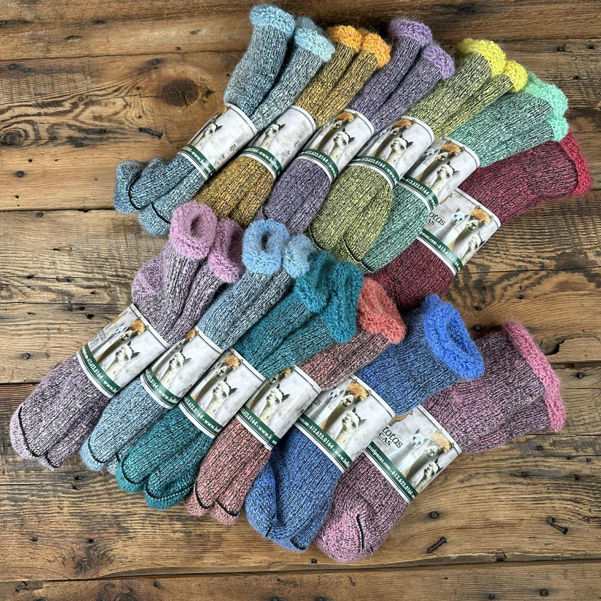 Shorty Terry Socks - Hand-Dyed