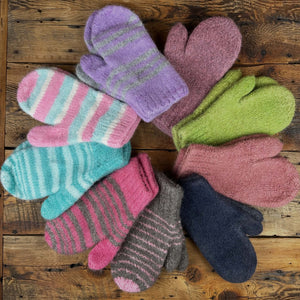 Double-Knit Felted Mittens by Marcella