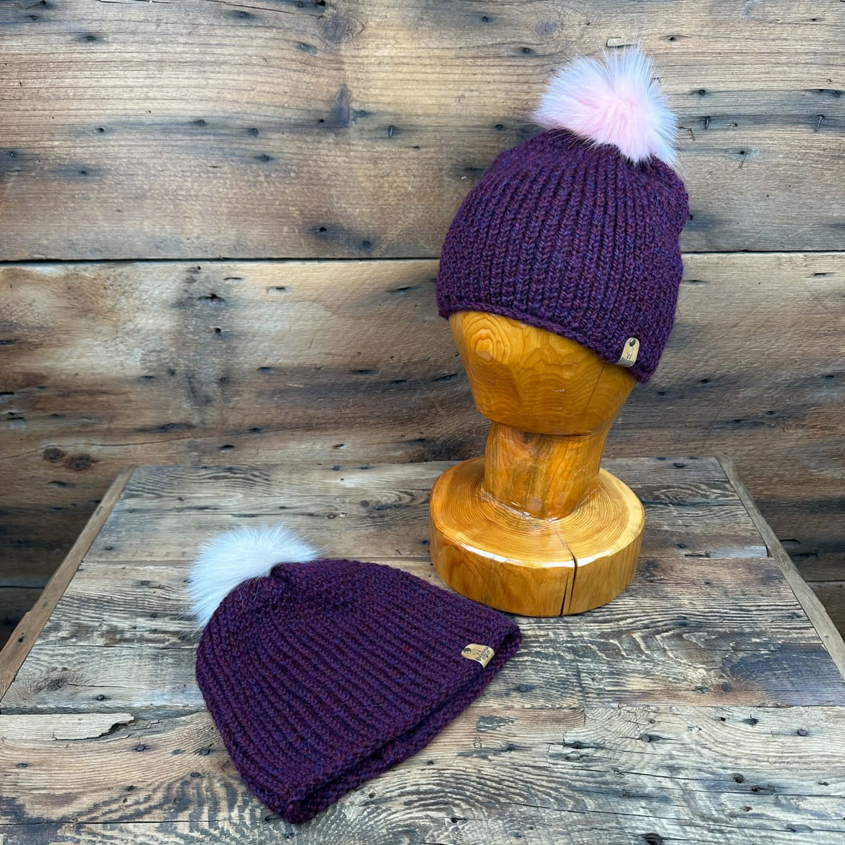 Bluff Beanie with Removable Pompom - Dyed