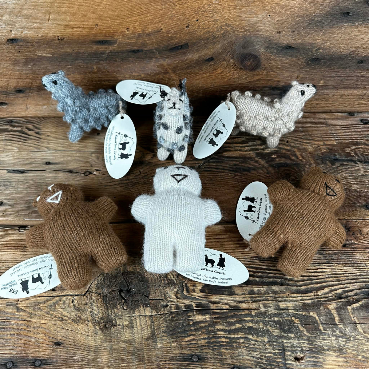Peruvian Hand-Held Knit Baby Plushies