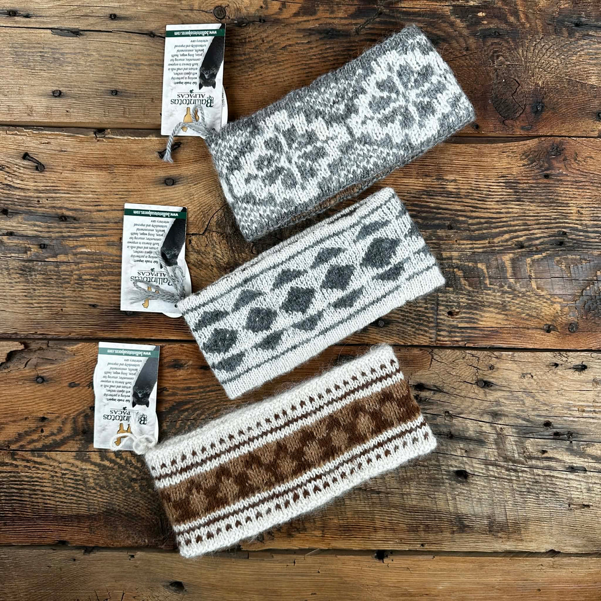 Peruvian Kids' Double-Knit Reversible Headbands