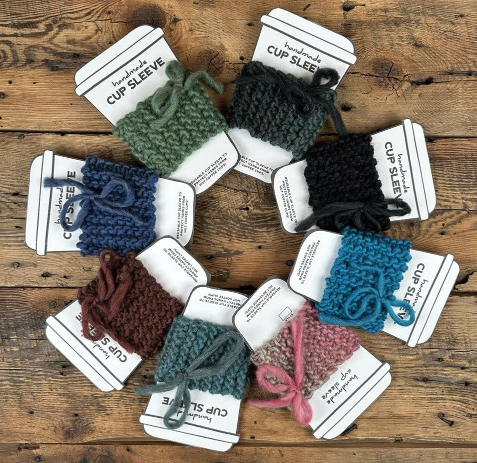 Hand-Knit Cup Cozy