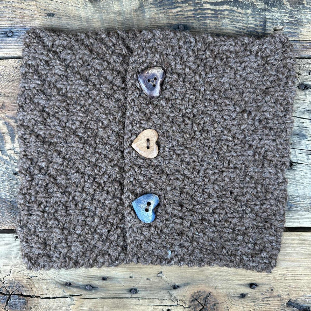 Button Knit Cowls by Marcella