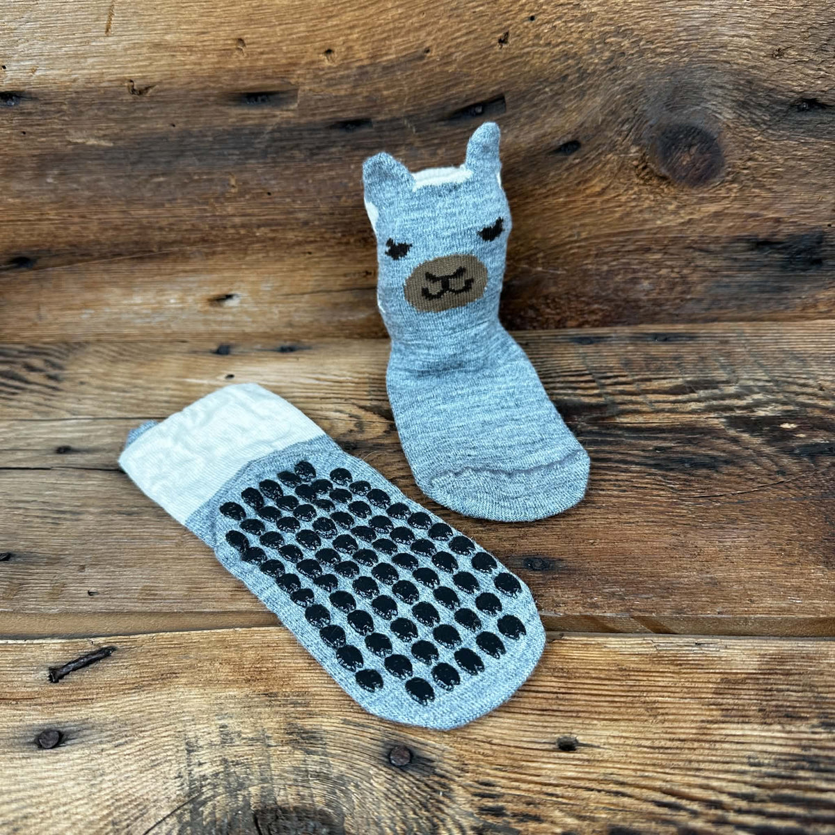 Alpaca Face Kid's Non-Skid Socks