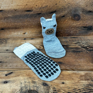 Alpaca Face Kid's Non-Skid Socks