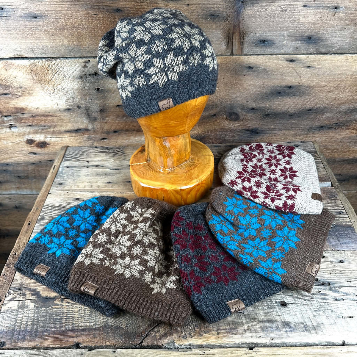 Snowflake Slouch Beanie