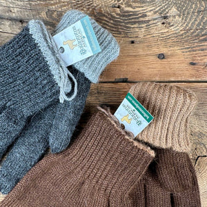 Double-Knit Reversible Men's Gloves