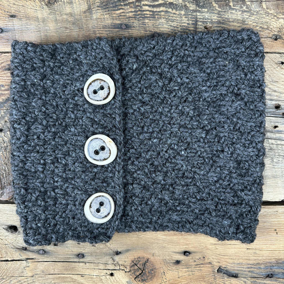Button Knit Cowls by Marcella