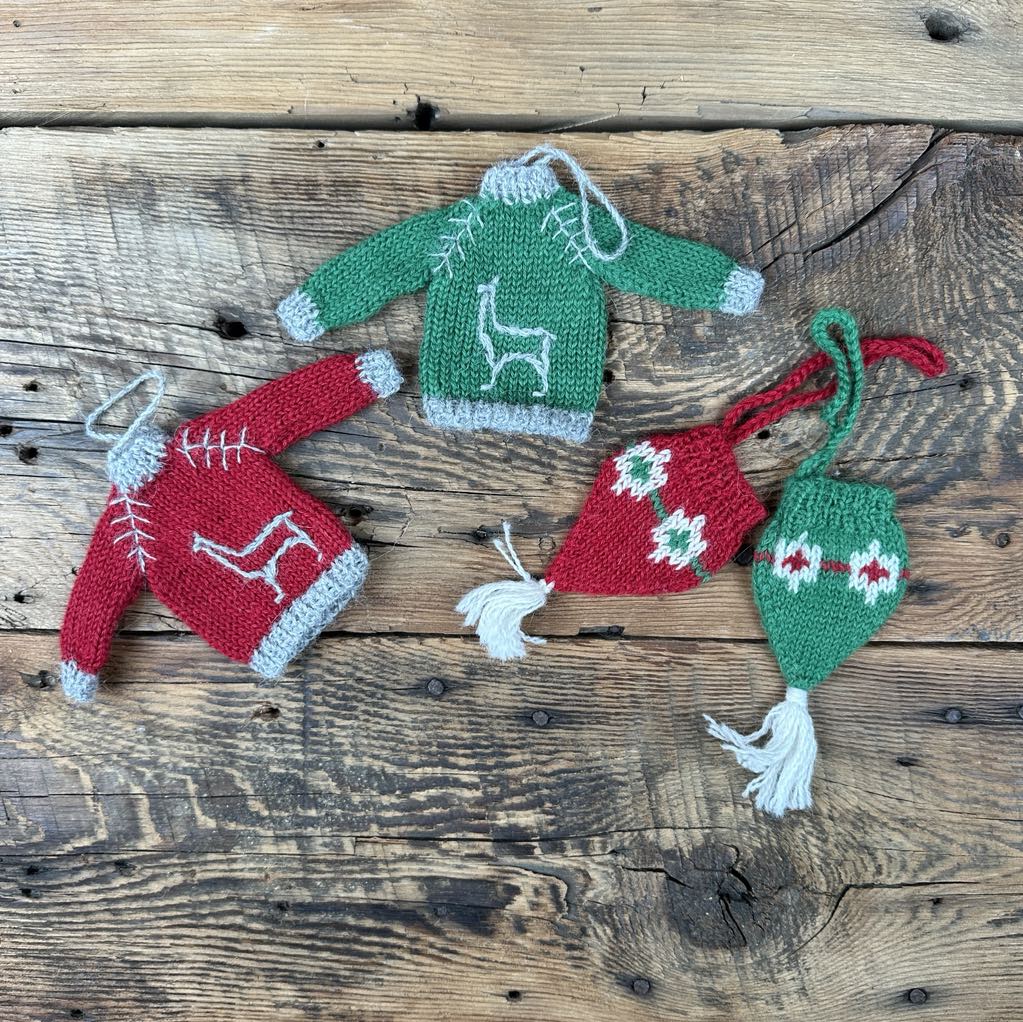 Knit Christmas Ornaments