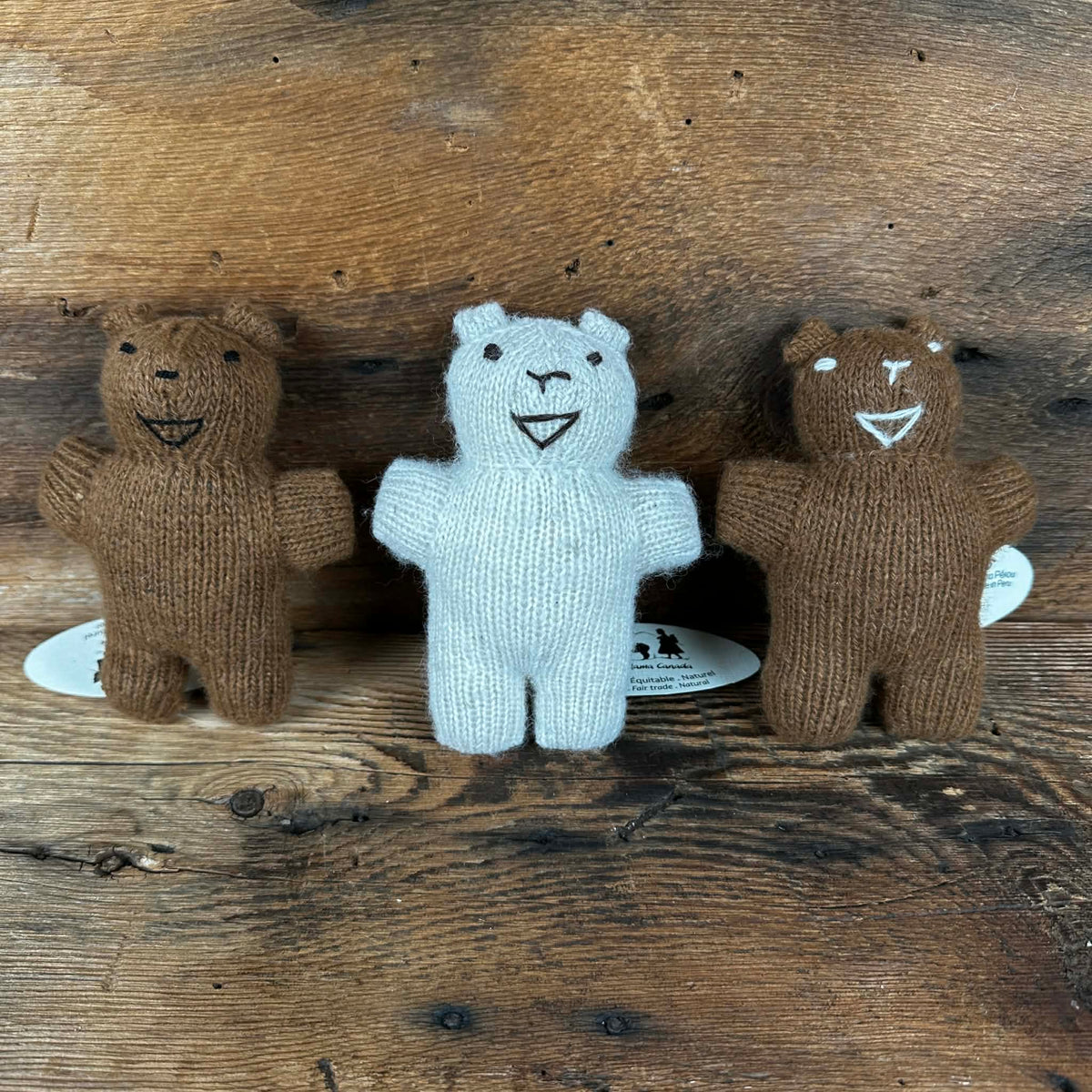 Peruvian Hand-Held Knit Baby Plushies