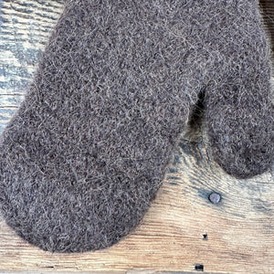 Long Cuff Double-Knit Felted Mittens