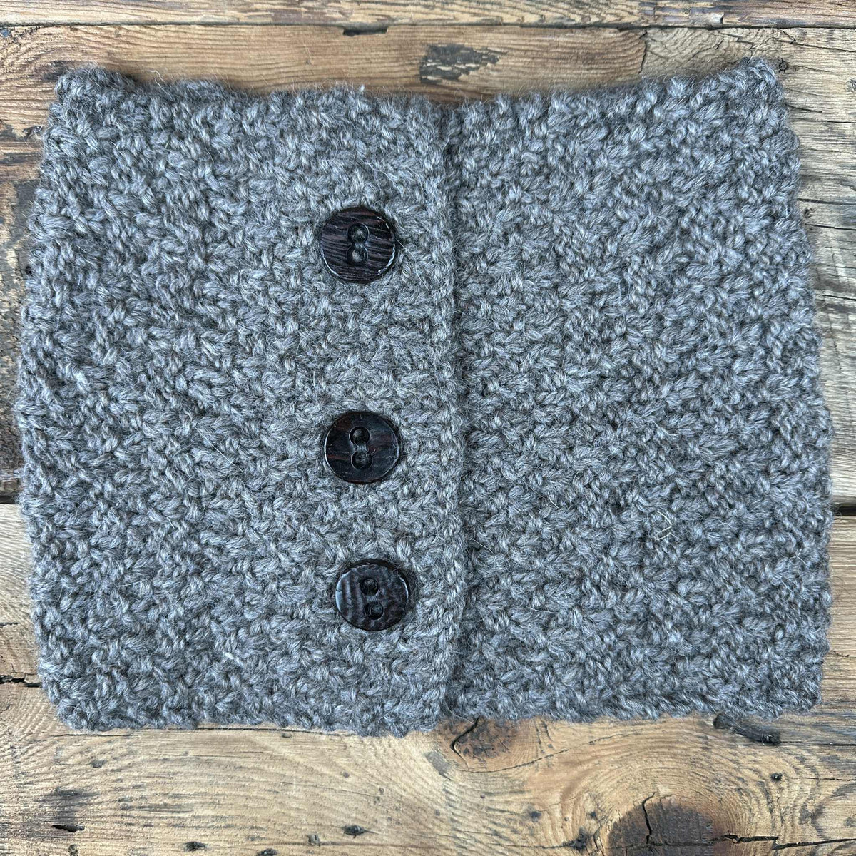Button Knit Cowls by Marcella