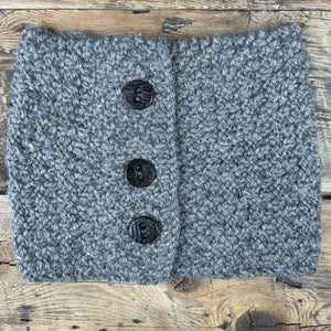 Button Knit Cowls by Marcella
