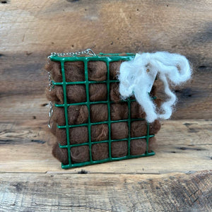 Alpaca Fleece Nesting Cage