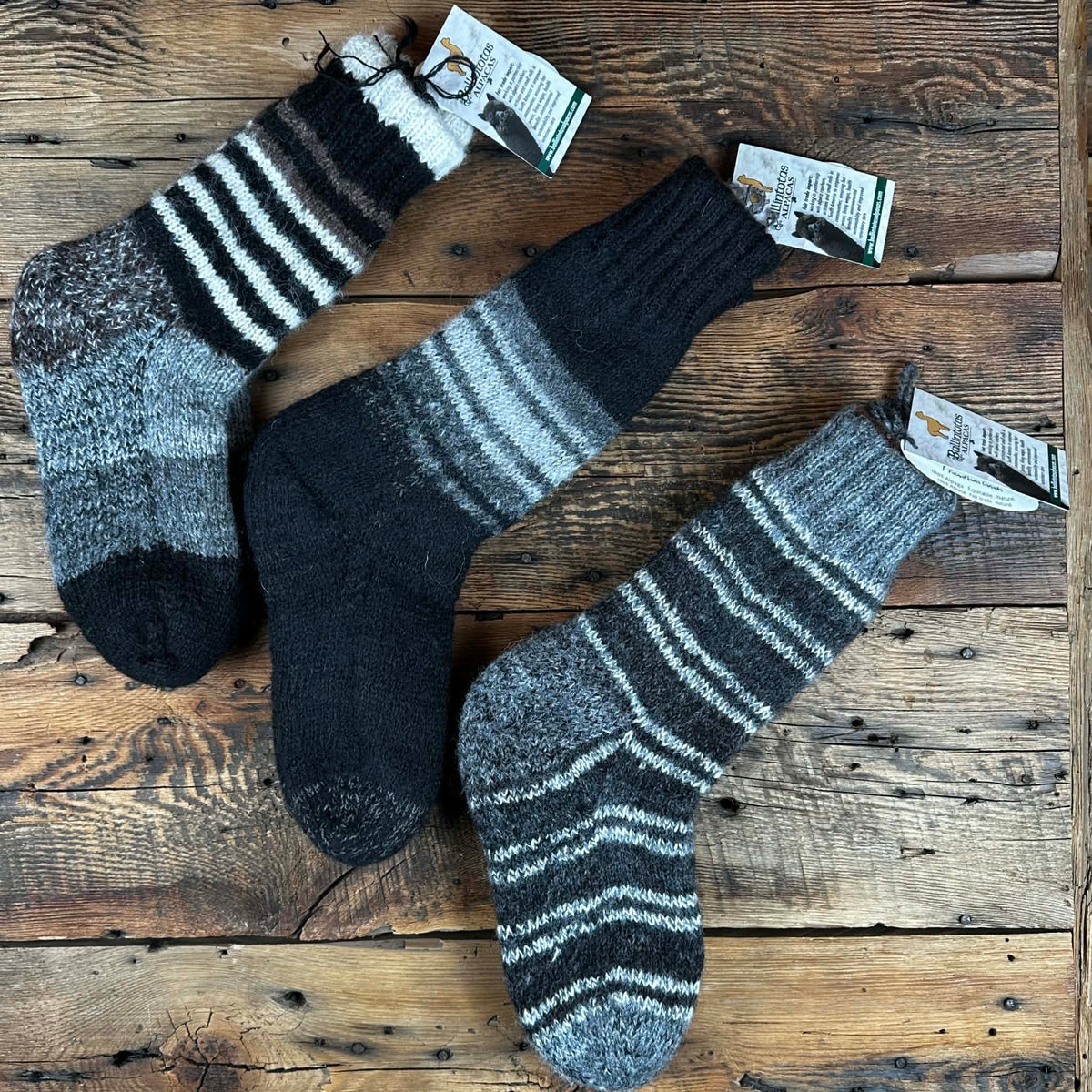 Peruvian Double-Knit Reversible Regular Length Socks