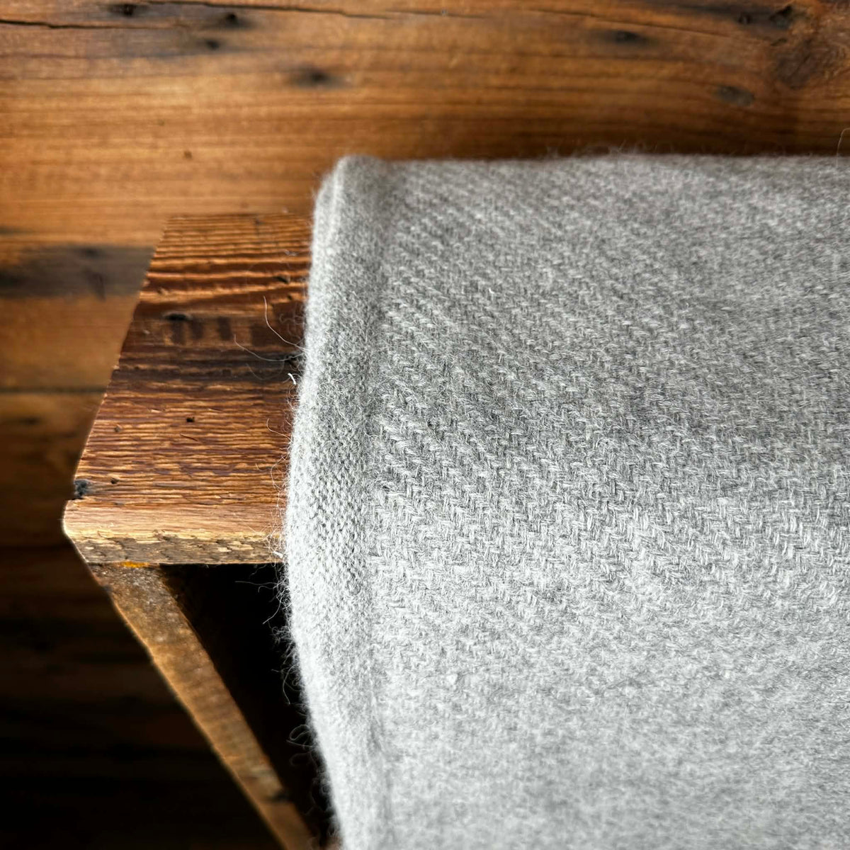 Rustic Woven Blanket - 100% Alpaca