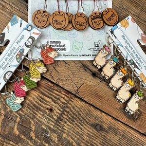 Alpaca Themed Stitch Markers